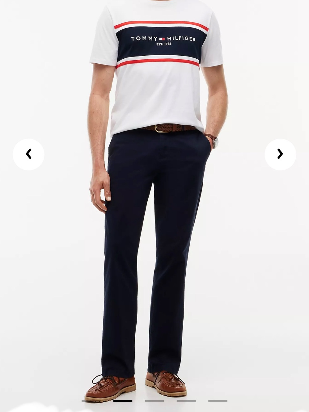 NEW Tommy Hilfiger Men's Navy Straight-Leg Chino Pants 32x30